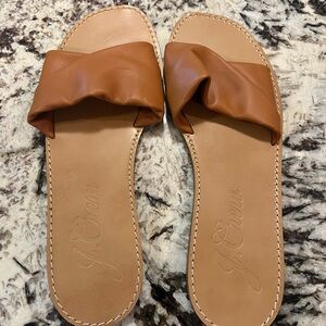 J. Crew Women's Tan Leather Sandals